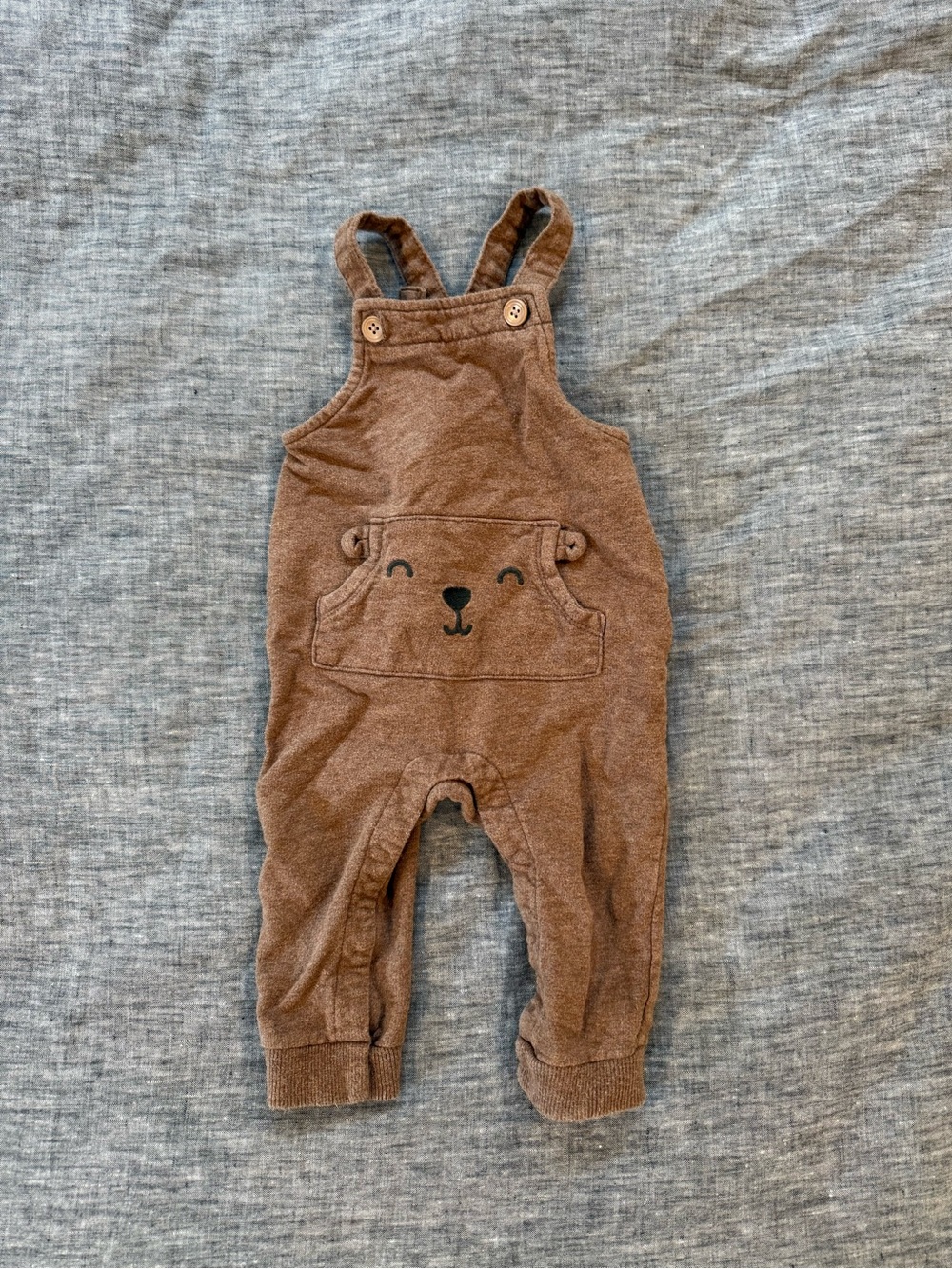 Carter’s brown bear overalls 12m